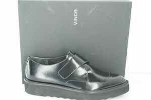 Vince Black Leather Arden Monk Strap Creeper Loafer Size 6.5 NIB